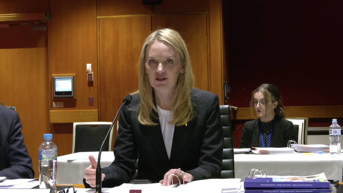 Budget estimates: NSW Minister for the Prevention of Domestic and Sexual Violence Natalie Ward was quizzed about why the centre was not funded in the June budget. Pictured supplied (NSW Parliament).