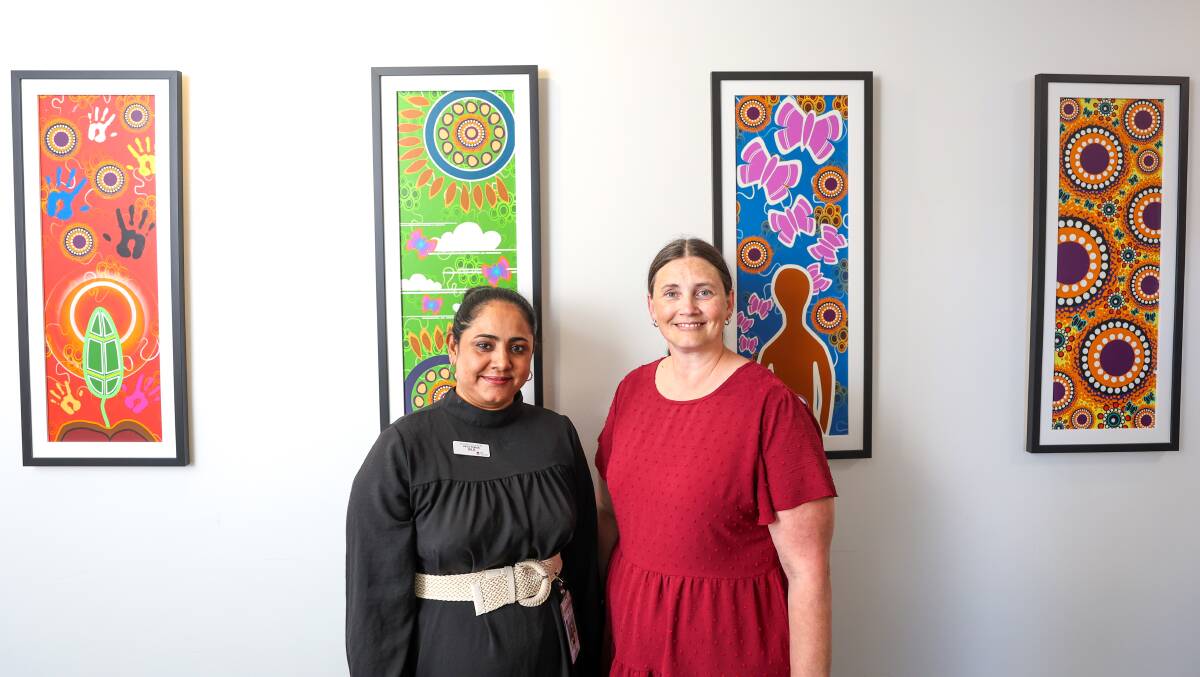 Social worker Julie Wilson and midwife Tamara Blanch at Binji and Boori, which runs out of Port Kembla hospital. Picture by Adam McLean