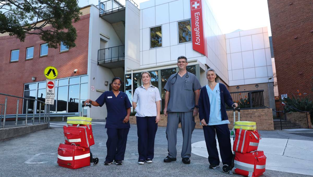 Nursing Unit Manager Tara Grant (second from left) and her team, who are part of the new Aged Care Outreach Service. Picture by Sylvia Liber