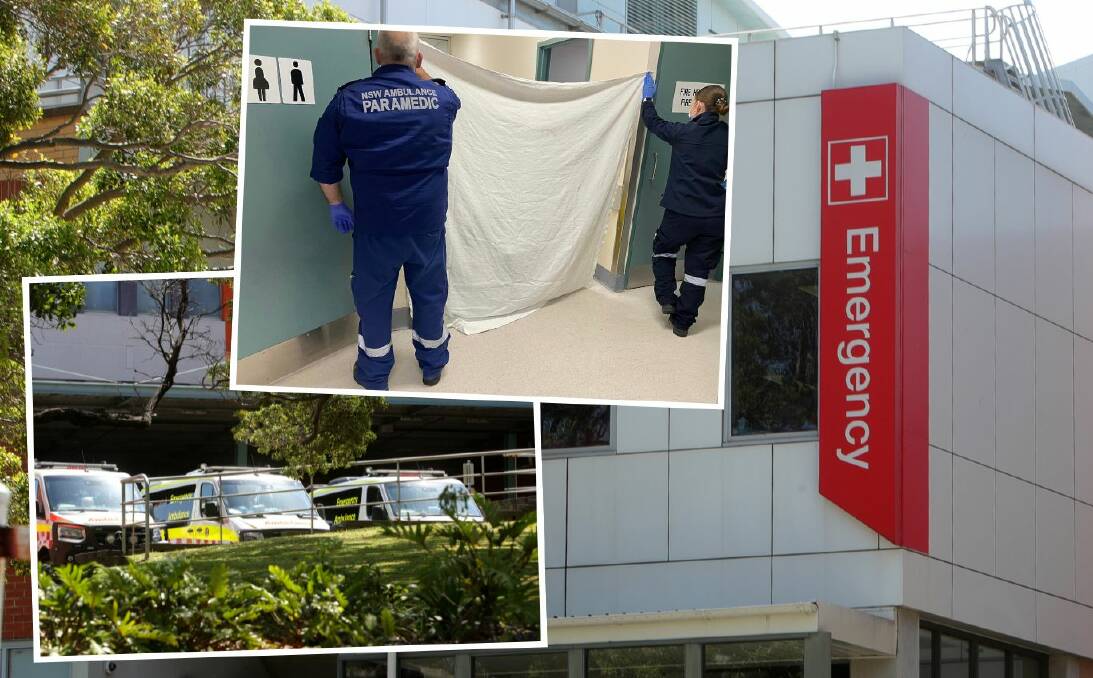 Paramedics forced to shield patient with sheet in Wollongong ED corridor