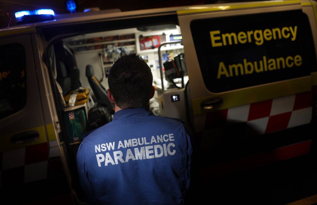 A file picture of an Illawarra paramedic. File picture