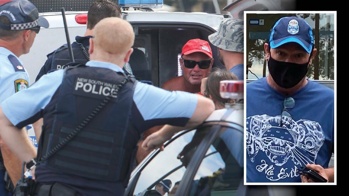 Michael Dale (main and inset) was arrested on Australia Day 2021 amid allegations he took inappropriate photographs of children at Wollongong Harbour. Police discovered child abuse material when they searched his home.