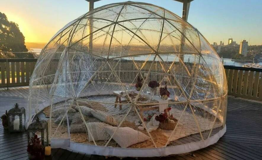 What the pop-up igloos should look like. Picture supplied.