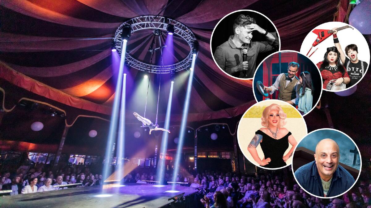 Comedians Dave Hughes and Akmal are on this year's line-up for the Spiegeltent, along with Roxee Horror, Otto and the family-friendly London Calling. Pictures supplied.