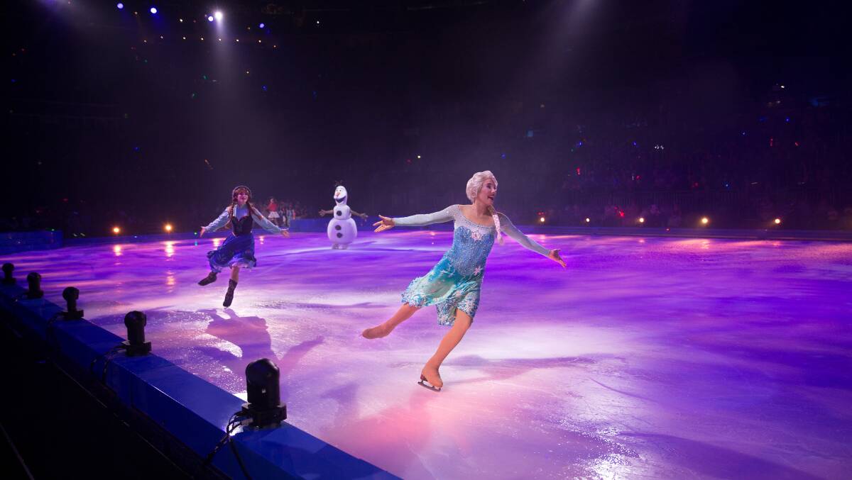 Frozen favourites Elsa and Anna feature in Disney On Ice presents 100 Years of Wonder. Picture supplied.