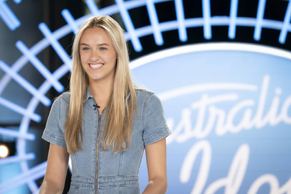 Amali Dimond at her audition for Australian Idol, the first episode to air Monday January 30. Picture supplied.