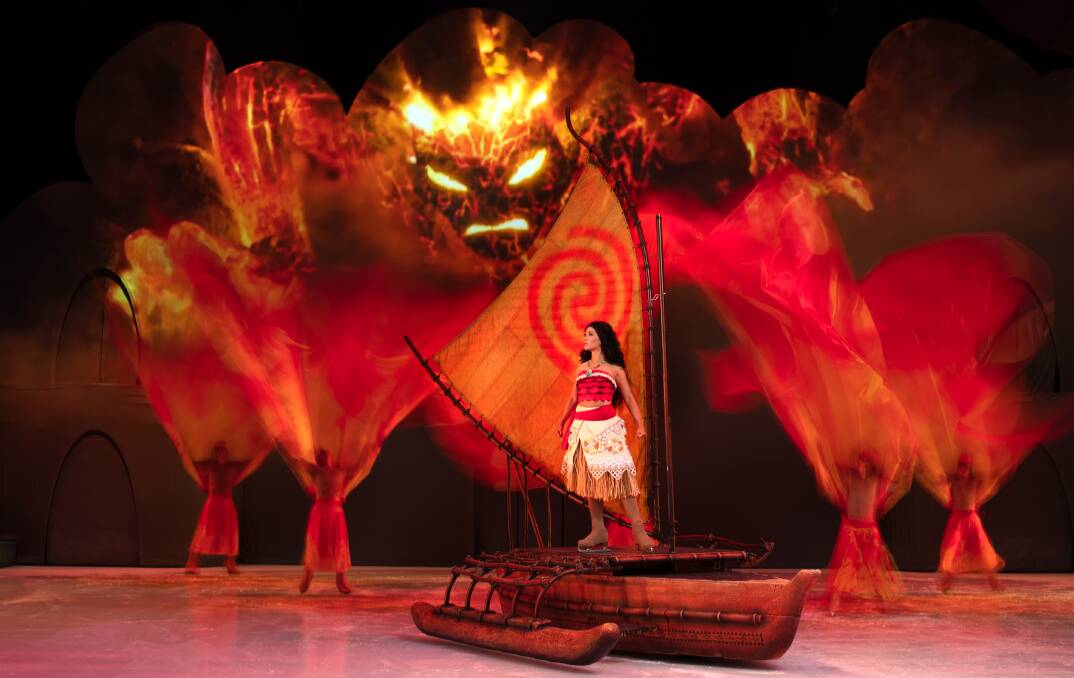 Moana features in Disney On Ice presents 100 Years of Wonder. Picture supplied.