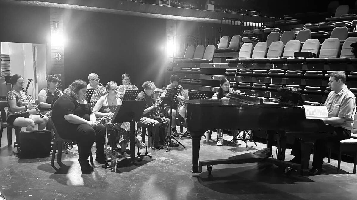 Roo Theatre musicians rehearsing for Pirates of Penzance, under the direction of Master David Wassink. Picture from Facebook.
