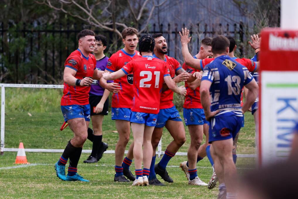 Wests got past Thirroul 18-10 in ab brutal slugfest at Parrish Park on Saturday. Picture by Anna Warr
