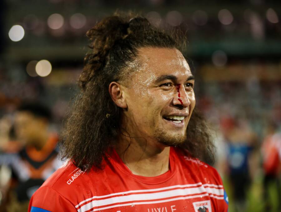 Raymond Faitala-Mariner is a very happy Dragon after suggesting he no longer "fit the mould" at former club Canterbury were looking for. Picture NRL Imagery