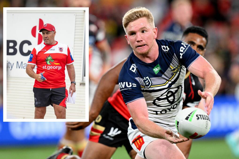 Shane Flanagan (inset) see Tom Dearden as the ideal successor to Ben Hunt at the Dragons. Picture Getty Images 