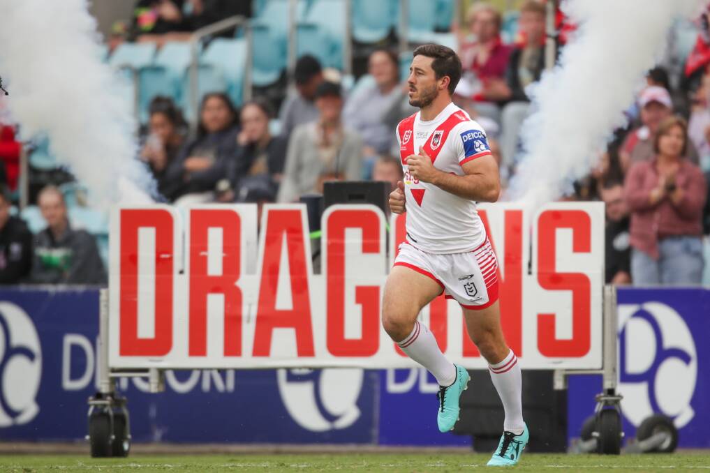 Ben Hunt's earned the right to play in his preferred position, but the Dragons are not a club in a position to guarantee it. Picture by Adam McLean.