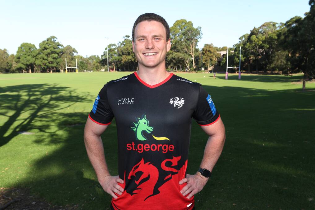 Former Wests Devils back-rower Kyle Hardie is forging a new rugby league path as a coach with the Dragons after a suffering a horrific career-ending hip injury last season. Picture Robert Peet