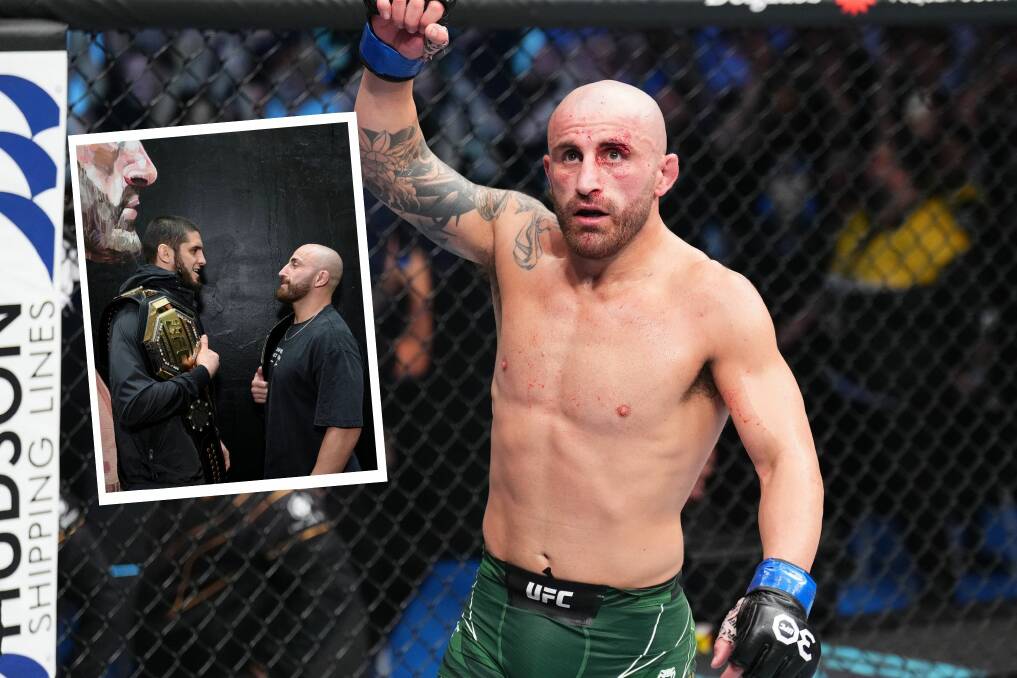 Alex Volkanovski will face Islam Makhachev on just 11 days' notice. Picture Getty Images
