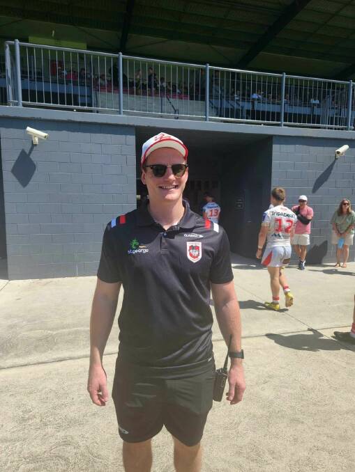 Kyle Hardie is embracing his new role as a coach with the Dragons Jersey Flegg squad. Picture supplied. 