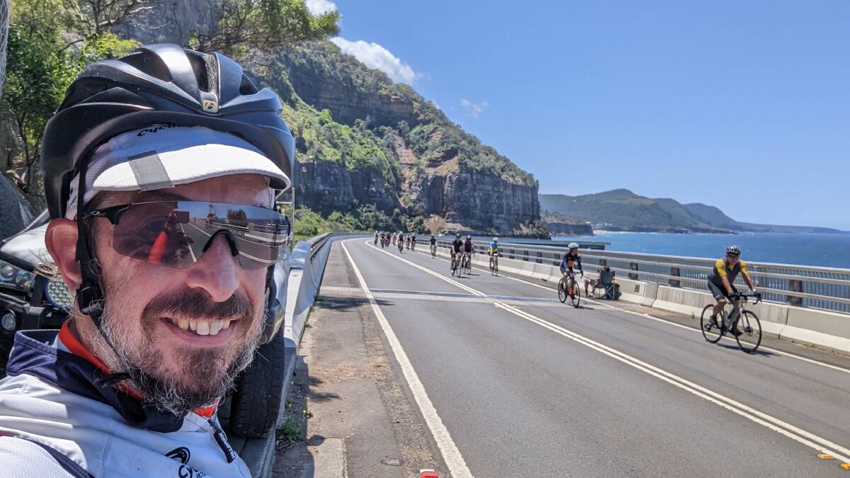 Jason Potter will begin his 4278-kilometre Sydney to Perth ride by tackling the MS Gong route. Picture supplied.