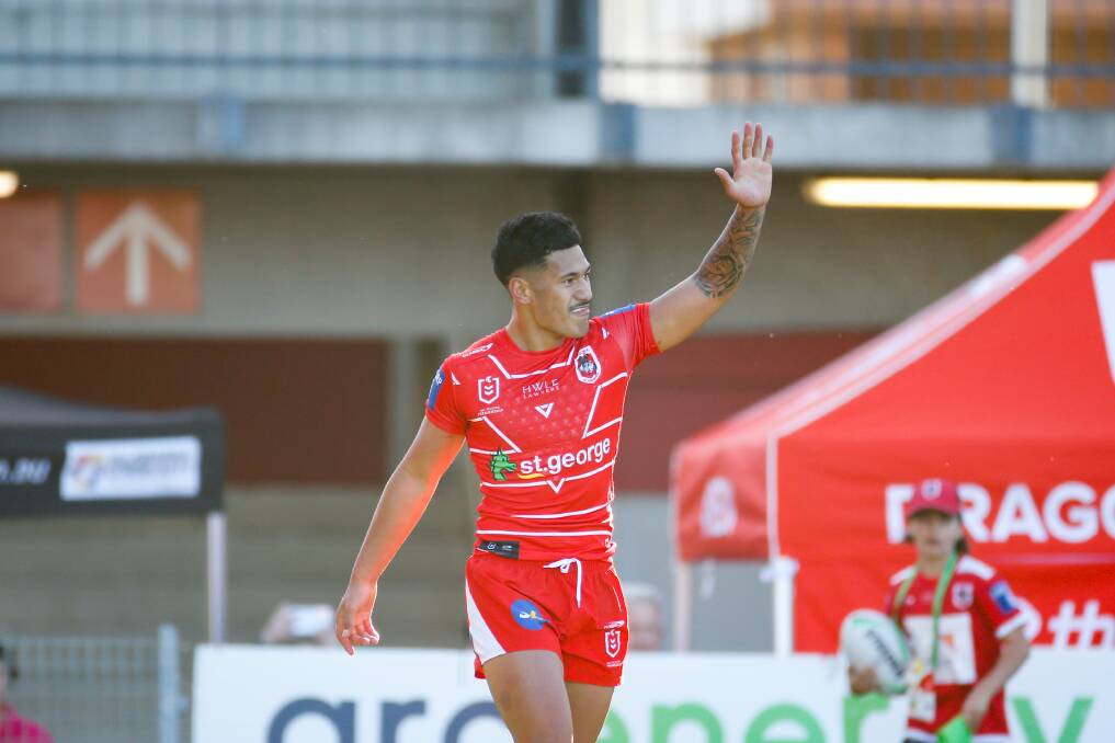The NSWRL has knocked back former Dragons five-eighth Talatau Amone's bid for a return to grass roots footy with junior club Wests. Picture by Anna Warr