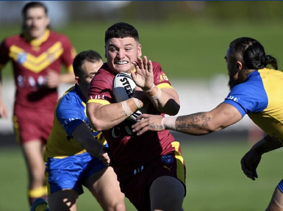 Wests Devils back-rower Levi Pascoe grabbed a try in Country's 26-20 win over City on Saturday. Picture NSWRL
