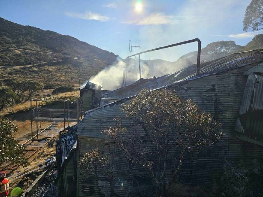 Smoke curling from the treatment plant at Charlotte Pass. Picture supplied