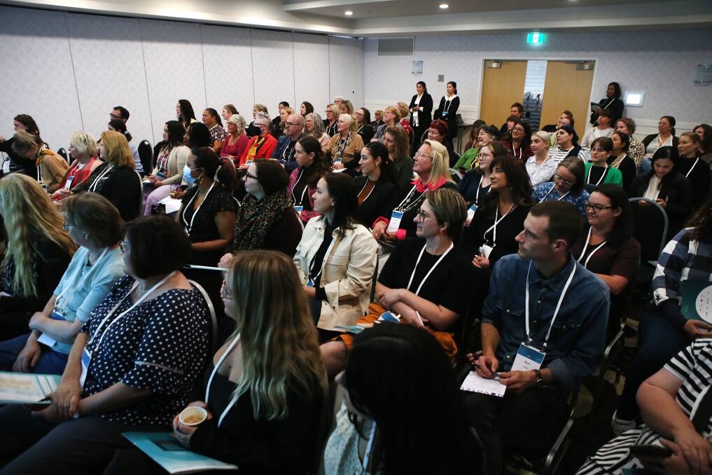Attendees at the Australian Domestic, Family and Sexual Violence Recovery Alliance conference. Picture by Sylvia Liber.