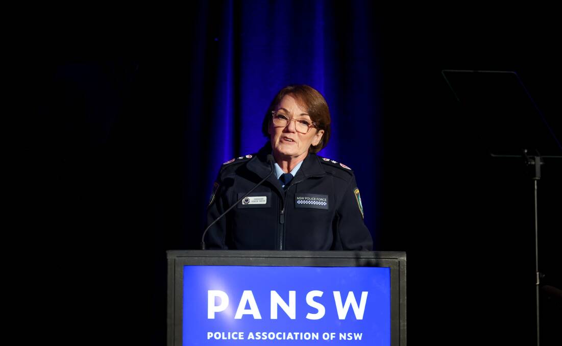 NSW Police Commissioner, Karen Webb at Wollongong Novotel. Picture by Adam McLean