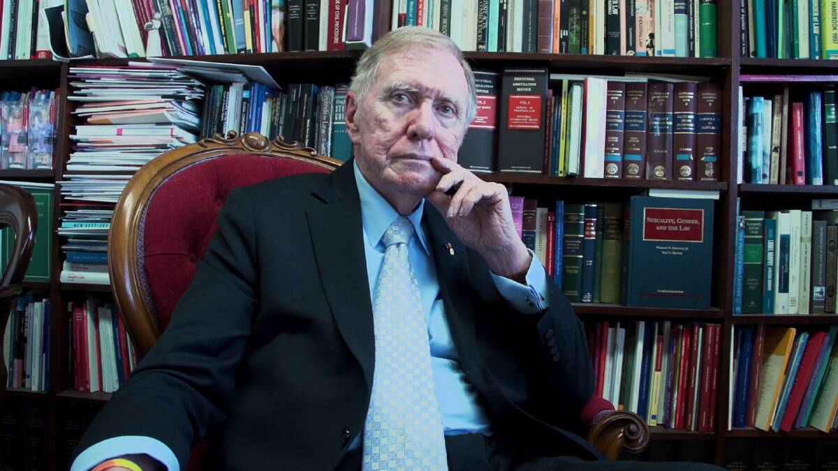 Justice Michael Kirby pictured in his Sydney office, will be at UOW on Tuesday, August 20 for a series of events. Picture: Supplied.
