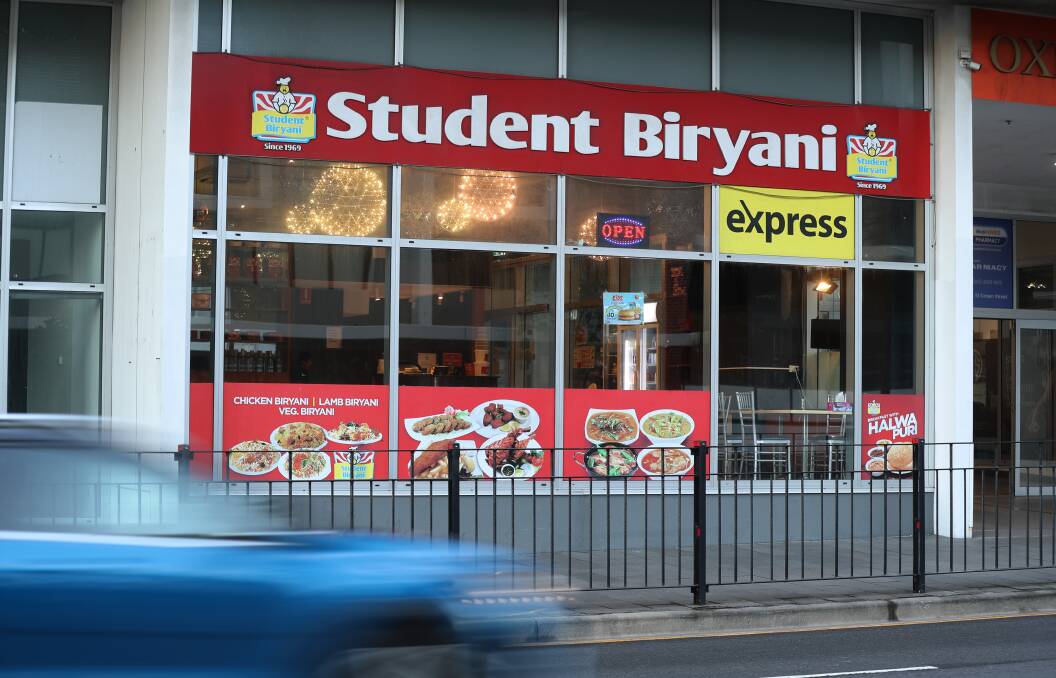 The Corrimal St restaurant Student Biryani has made a wise choice targeting a growing market of Indian students. Picture by Robert Peet