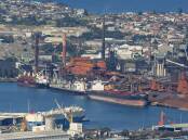 Ships docked at the BlueScope berths in Port Kembla Harbour. File picture by Anna Warr