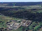 The Appin East drainage plant (foreground) where the VAMMIT system would be located, as shown on Google Earth.