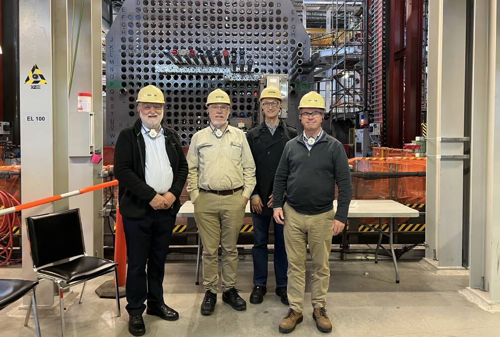 Robert Parker, Kiama engineer Robert Barr and Federal Member for Lyne David Gillespie visited nuclear energy operations in Canada last year. Picture supplied