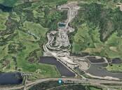 Aerial view of Boral's operations at Dunmore and Minnamurra River. Picture from Google Earth