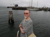 Local fisherman Peter Campbell at Wollongong Harbour. He says baitfish haven't been catchable in the harbour for four years. Picture: Robert Peet