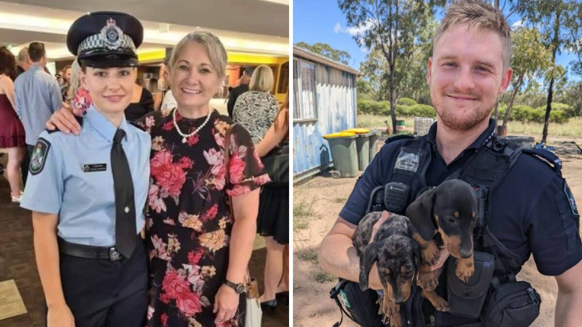 Constables Rachel McCrow and Matthew Arnold were killed on Monday. Pictures supplied by Queensland Police.