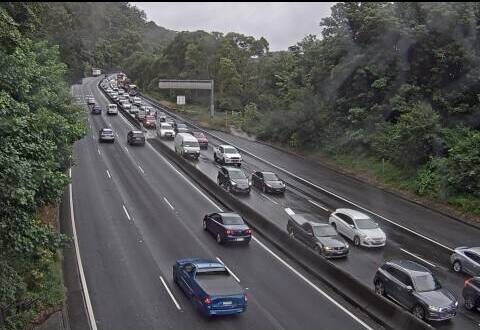 Image from a live traffic camera at Mount Pleasant. Picture: Live Traffic NSW