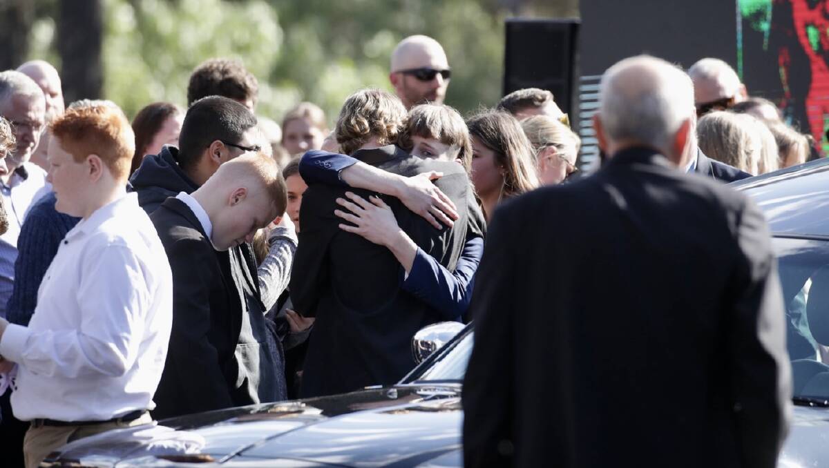 Hundreds of mourners gathered to farewell Lily. Picture by Adam McLean.
