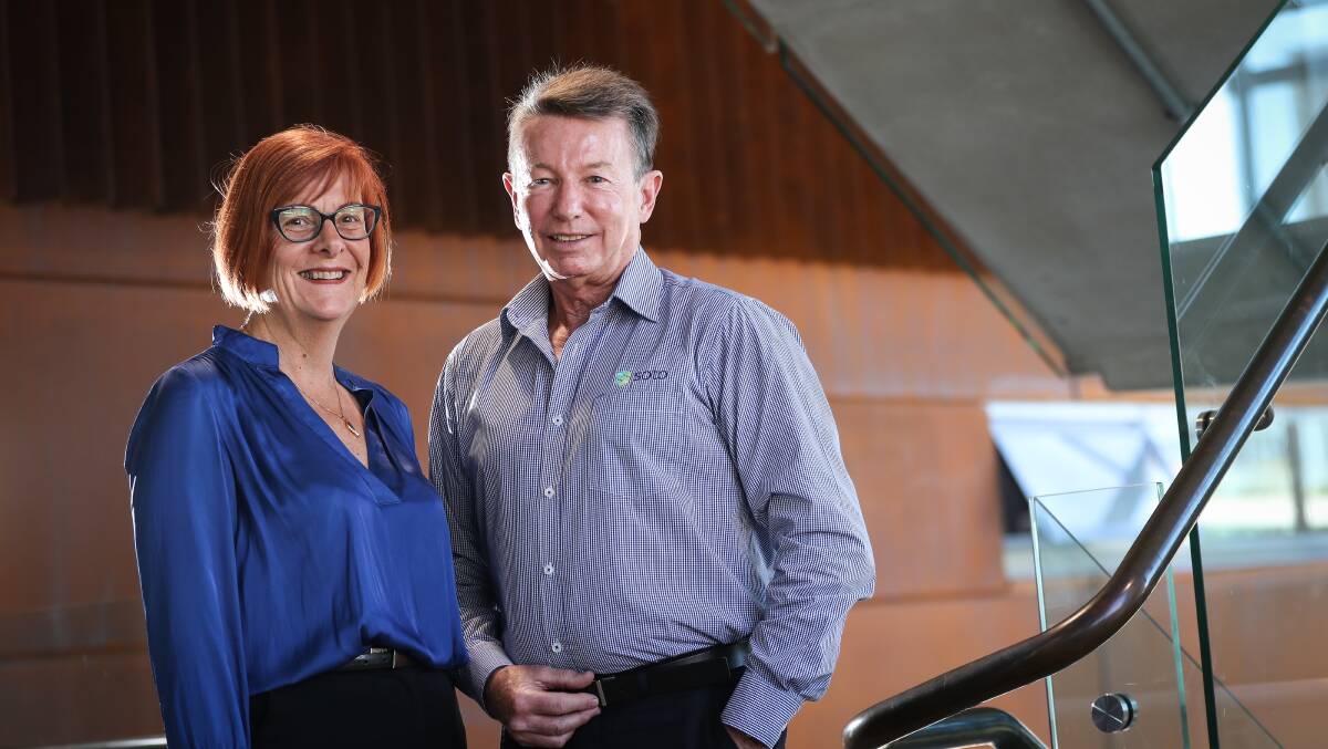 RDA Illawarra chief executive officer Debra Murphy and Soto Consulting Engineering chief operating officer Jim Allan. Picture by Adam McLean