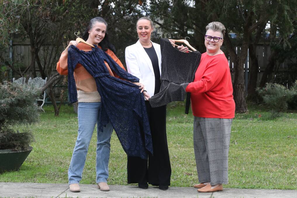 Ali Anderson, Bonnie Comber and Emma Rodrigues from the Illawarra Women's Health Centre. Picture by Robert Peet