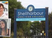 Shellharbour Anglican College principal Megan Hastie, former student Nyah Amponsem, and the school sign. Pictures from Shellharbour Anglican School, supplied and Sylvia Liber