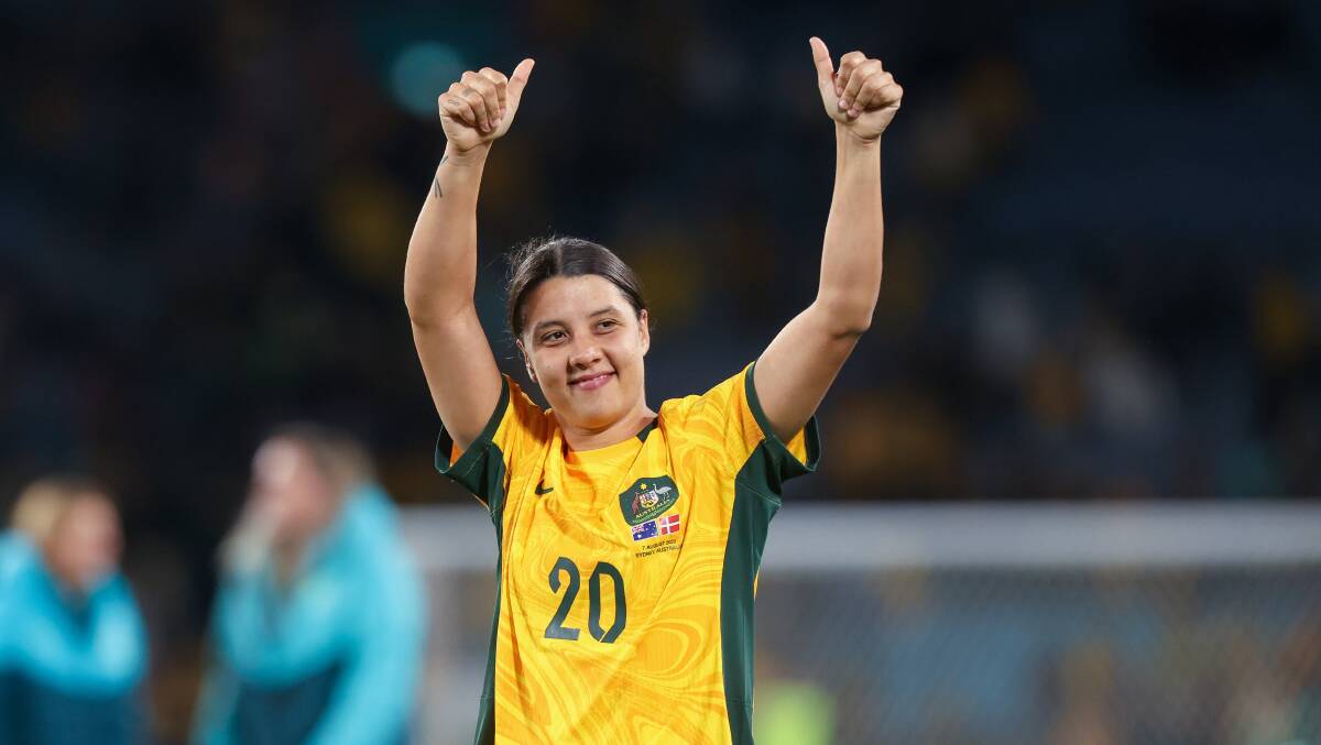 Sam Kerr came on with 10 minutes to go against Denmark, and showed enough signs she's good to go. Picture by Adam McLean