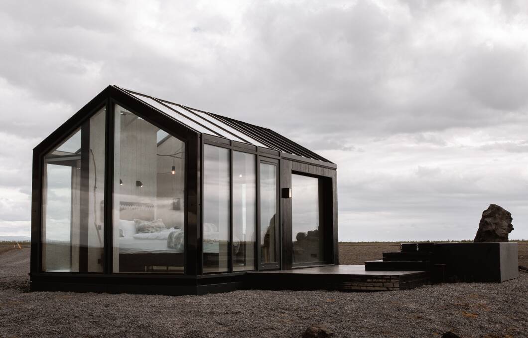The Glass Cottage in Iceland from Shelter's Tiny Spaces.