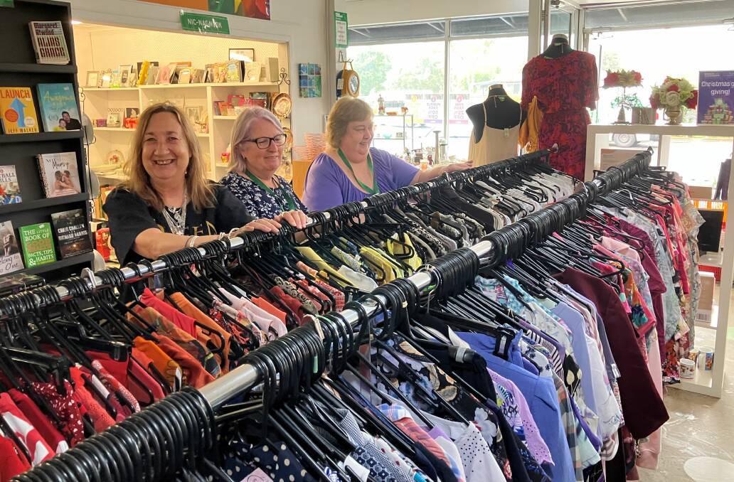  Illawarra locals Leanne, Diane and Narelle volunteering at Green Connect Op Shop Unanderra. Picture supplied