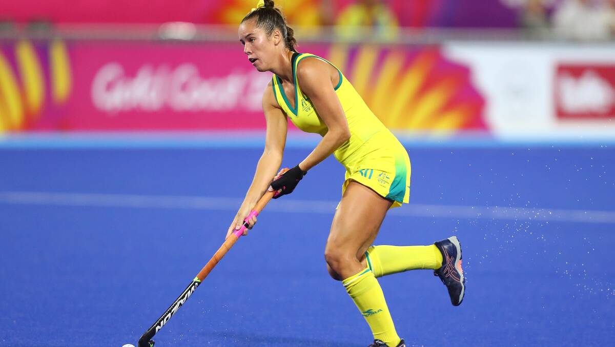 Gerringong's Grace Stewart has returned from injury and has been included in the Hockeyroos squad travelling to Europe for the penultimate test before the Paris 2024 Olympics in July. Picture by Getty Images 
