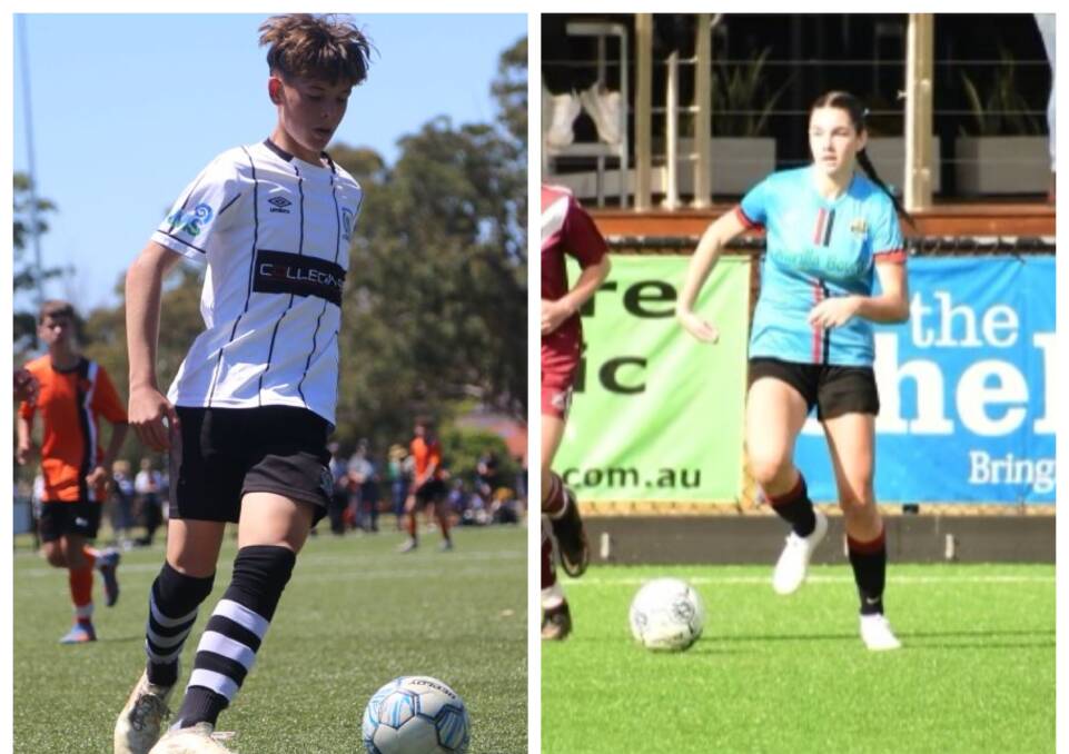 Balgownie U14 boys and Shellharbour U18 girls teams have both made it into the grand final of Football NSW's Champion of Champions tournament. Pictures supplied