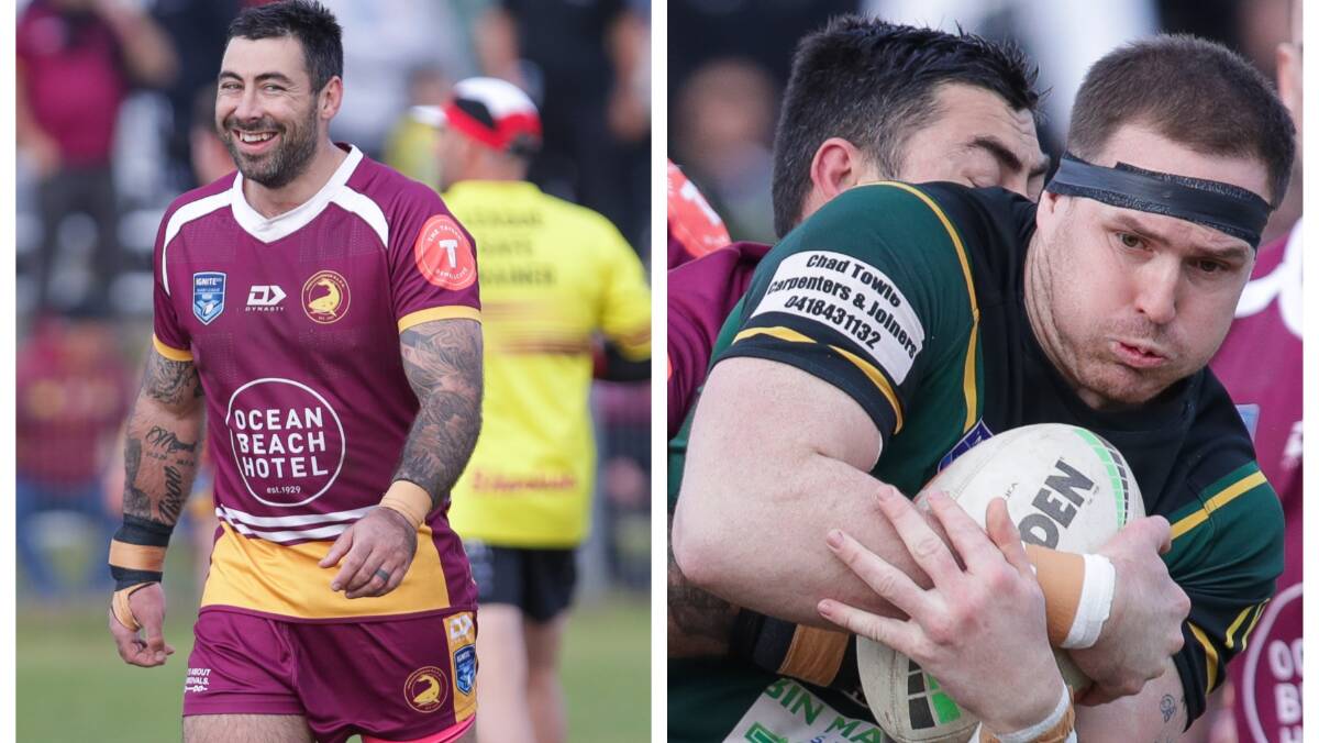 James Ralphs and Tom Warner will be key players for their respective teams Shellharbour Sharks and Stingrays in Saturday's grand-final qualifier at Cec Glenholmes Oval. Pictures by Adam McLean