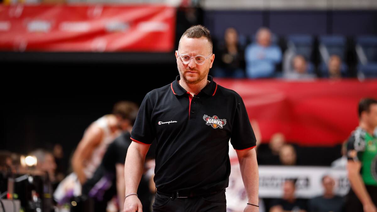 Illawarra Hawks coach Jacob Jackomas believes his struggling team will soon turn their fortunes around. Picture by Anna Warr