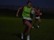 Bobbi Law training with St George Illawarra in Wollongong ahead of the Dragons NRLW clash against the Titans at WIN Stadium on Sunday, July 28, 2024. Picture by Dragons Media