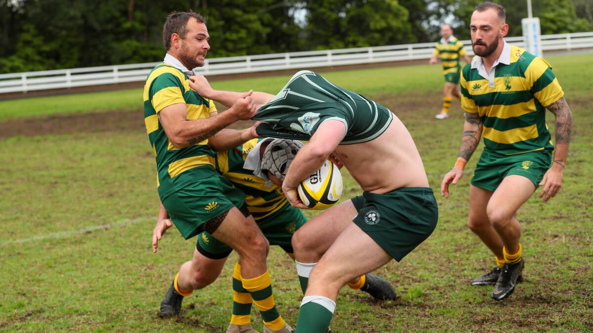 Defence highlighted Shoalhaven's 22-0 win over Shamrocks at Nowra Showground. Picture: Paul Davidson