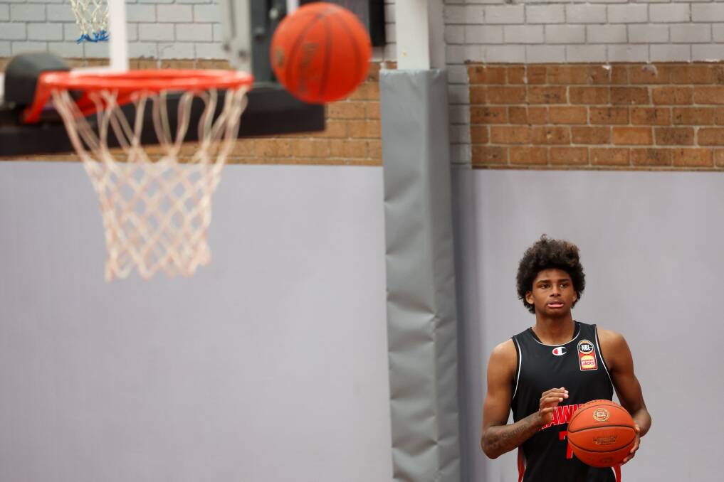 The Illawarra Hawks latest Next Star AJ Johnson is looking forward to the start of the NBL season. Picture by Adam McLean