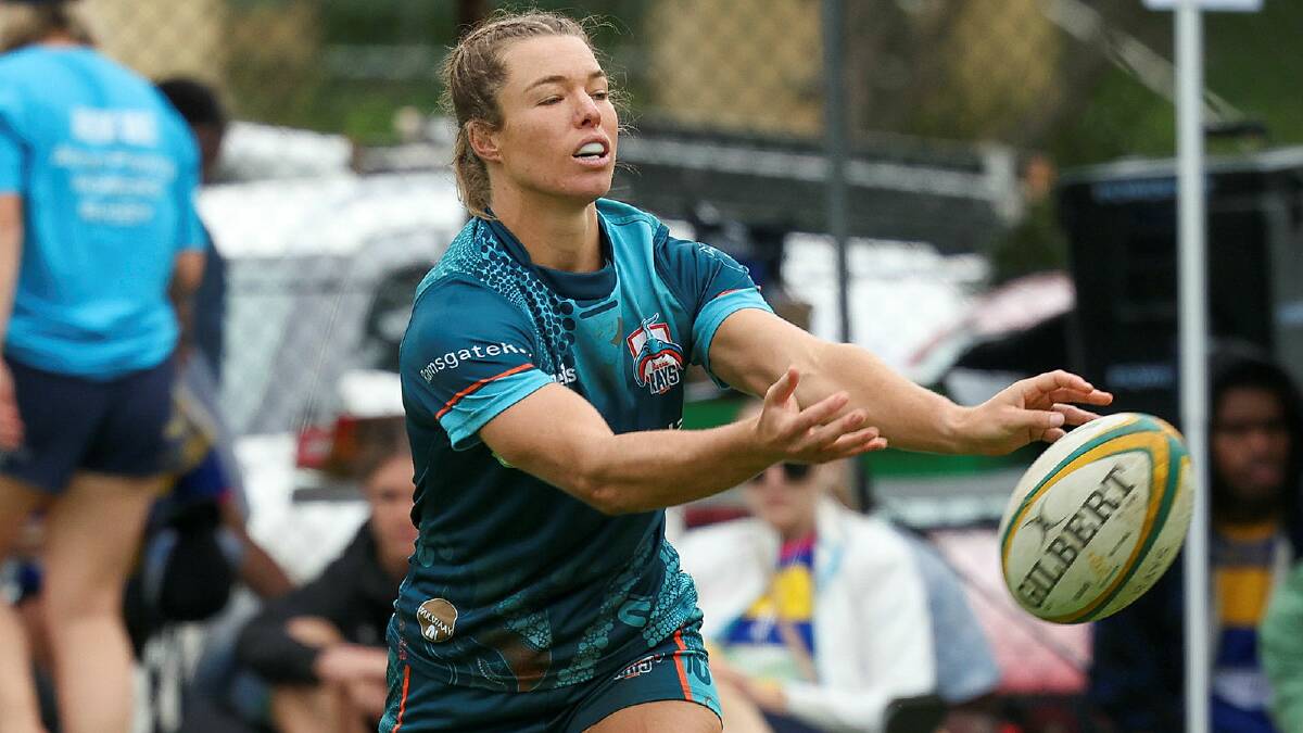 Rio Olympics gold medalist Emma Tonegato in action for the Burra Rays at the Kiama Sevens on Saturday, February 24. Picture by Adam McLean