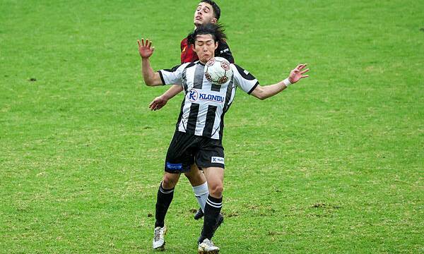 Port Kembla striker Tetsunari Nishimura, pictured here against Cringila, will be a key player in his team's Bert Bampton Cup semifinal against Shellharbour FC on Tuesday, July 2, 2024. Picture by Adam McLean